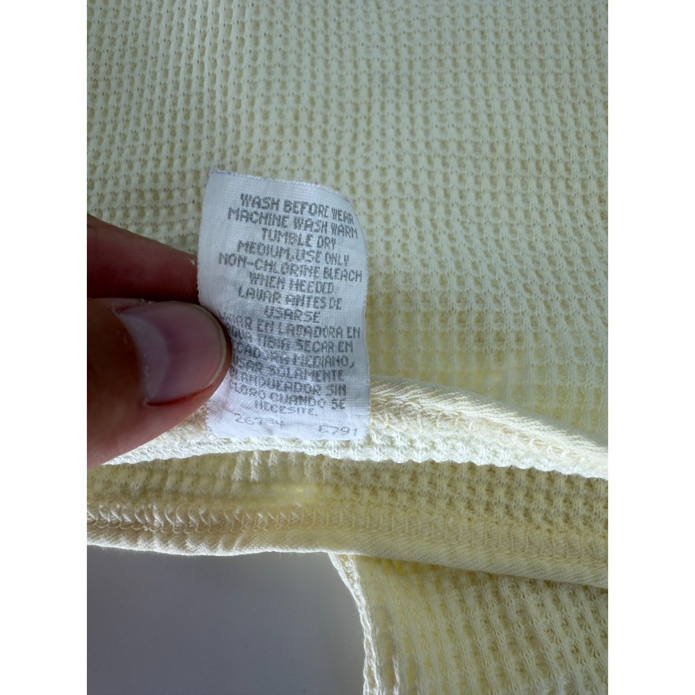 Carter's Yellow Thermal Waffle‎ Weave Baby Blanket/Lovey - Picture 4 of 6